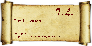 Turi Laura névjegykártya